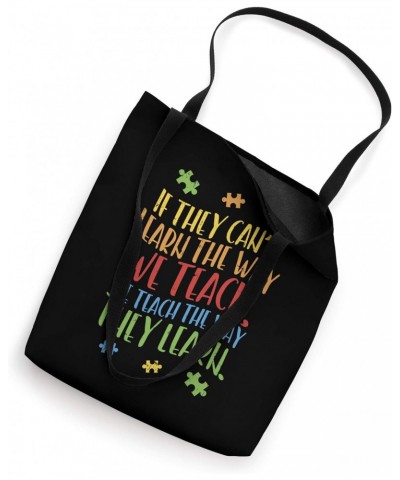 Autism Awareness Teacher Autistic Teach Learn Gift Tote Bag $10.73 Totes