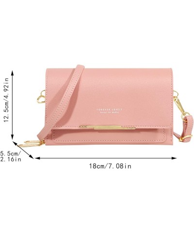 Women Casual Crossbody Bag Adjustable Strap Shoulder Bag With Visual Mobile Phone Window Purse Mobile Phone Bag Brown $10.74 ...