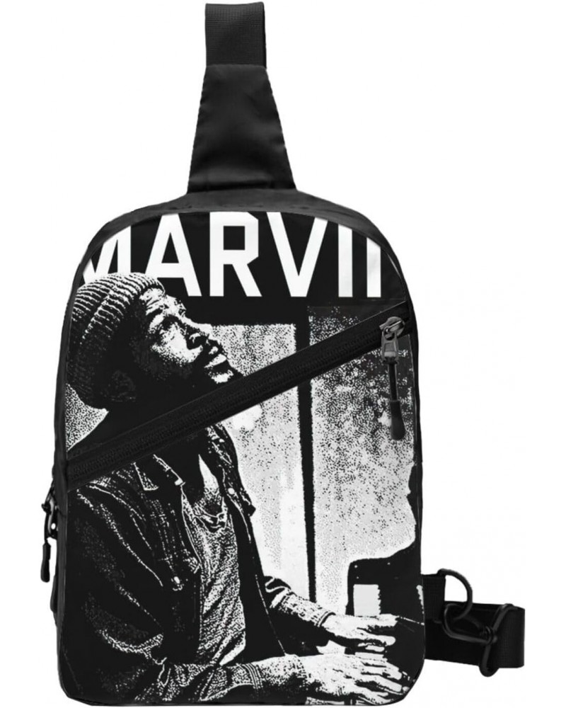 Marvin Great Artist Gaye Chest Bag Crossbody Handbag Sling Backpack Adjustable Shoulder Pouch Hiking Daypack Classic Outdoor ...