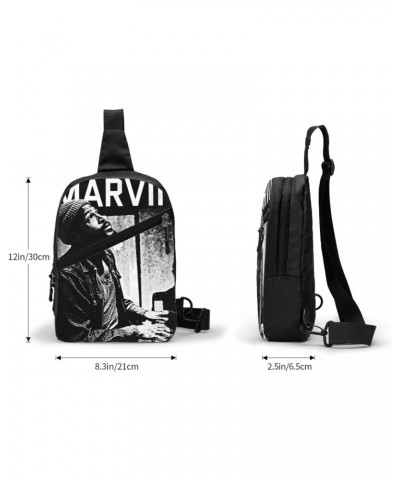 Marvin Great Artist Gaye Chest Bag Crossbody Handbag Sling Backpack Adjustable Shoulder Pouch Hiking Daypack Classic Outdoor ...