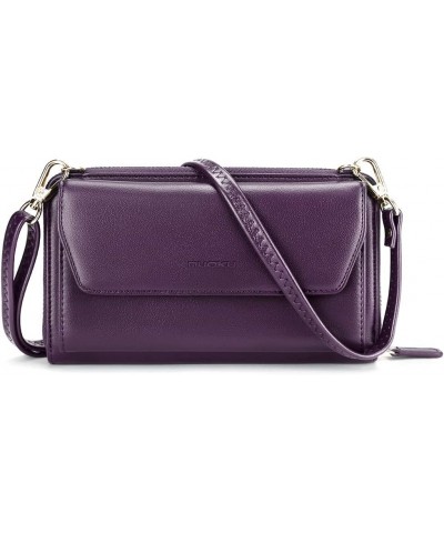 Wallets for Women Credit Card Slots with RFID Blocking Large Capacity Wristlet 2 - Purple $20.39 Wristlets