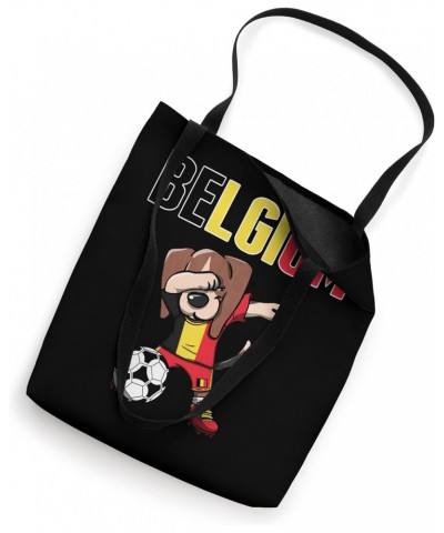 Dabbing Beagle Belgium Soccer Fans Jersey Belgian Flag Sport Tote Bag $11.25 Totes