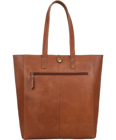 Ava Leather Tote/Top Handle Shoulder Bag for Women Oily Washed Redwood $49.39 Shoulder Bags