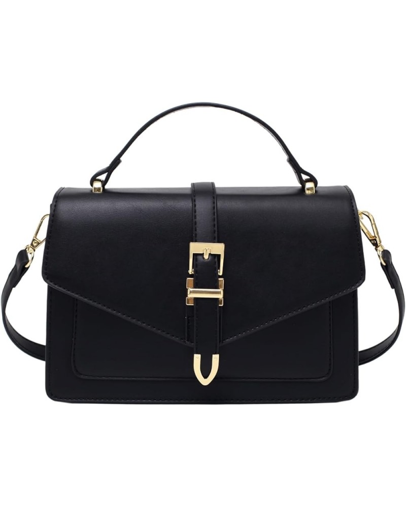 Crossbody Bags for Women - Small Cross Body Purse Trendy Shoulder Bag Leather Handbags Evening Bag Clutch Satchel Black $16.0...