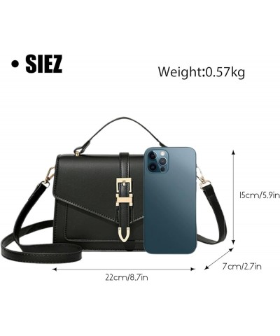 Crossbody Bags for Women - Small Cross Body Purse Trendy Shoulder Bag Leather Handbags Evening Bag Clutch Satchel Black $16.0...