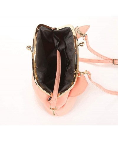 Girls Mini Handbag Cute Pu Leather Shoulder Bags for Women Satchel Bag Fashion Crossbody Purse with Bow 1 Pink $19.43 Satchels