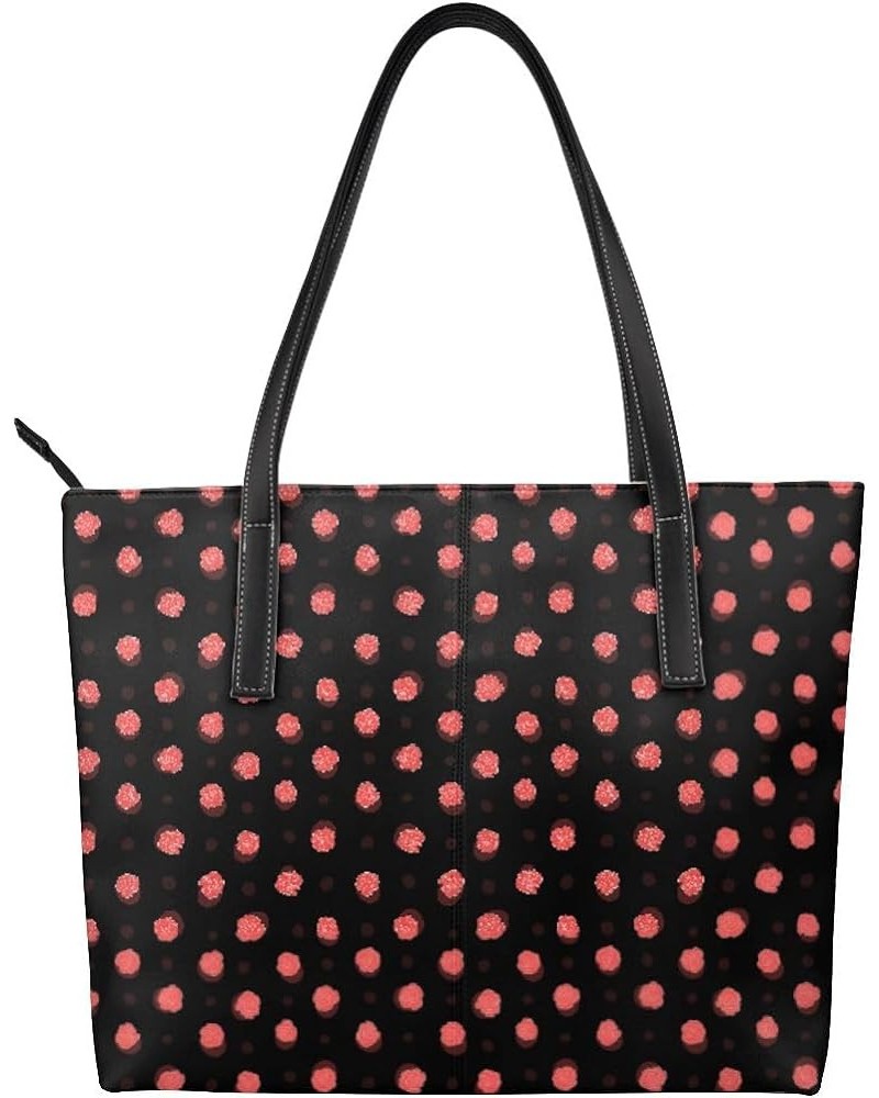 Tote Bag for Women,Shoulder Handbag Travel Totes Waterproof Bag Large Capacity with Zipper Roses Flowers $14.40 Totes