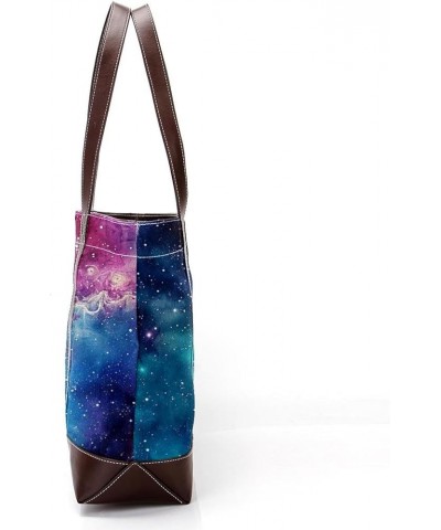 Tote Bag, Large Tote Bags for Women, Tote Bag with Zipper, Purple Nebula Universe, Womens Tote Bag Design 1642 $26.39 Totes