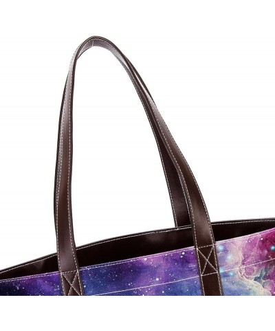 Tote Bag, Large Tote Bags for Women, Tote Bag with Zipper, Purple Nebula Universe, Womens Tote Bag Design 1642 $26.39 Totes