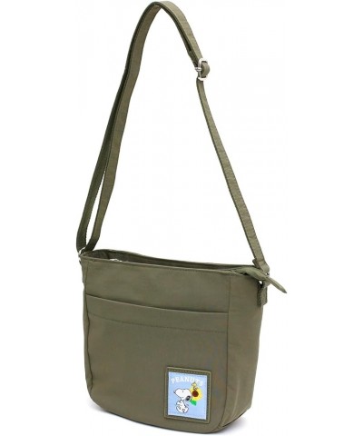 Puffer Bag Series, Time Sale, Popular Hyokkori Snoopy Tag Included Pn148 Khaki Sunflower $24.24 Shoulder Bags