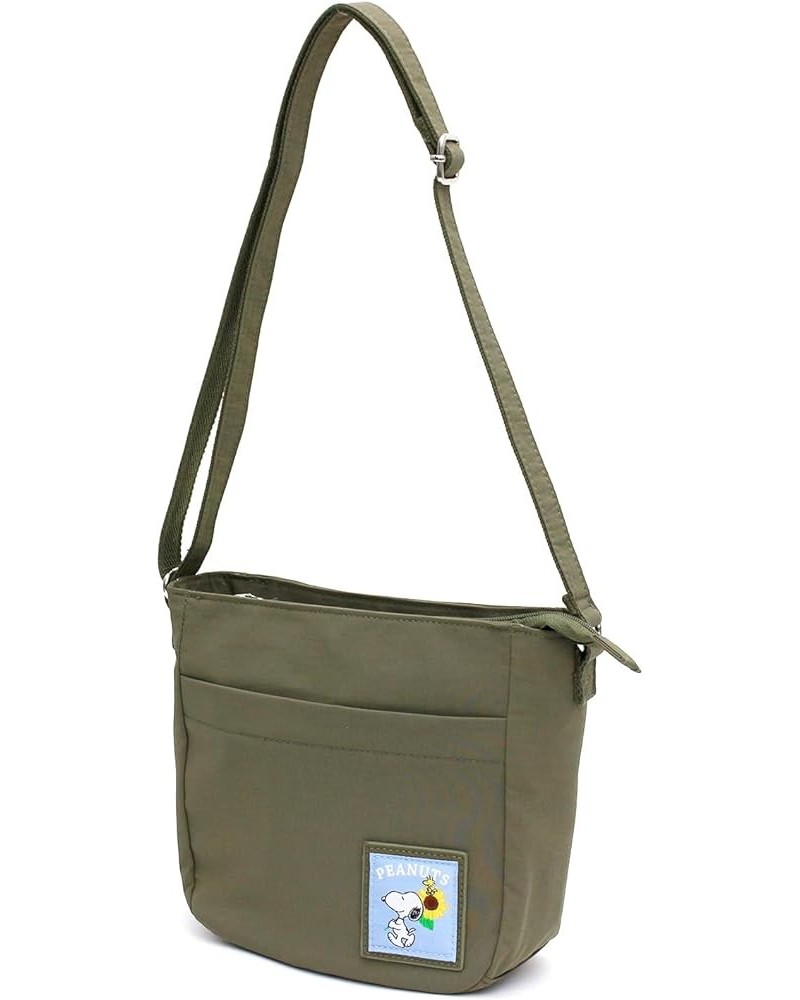 Puffer Bag Series, Time Sale, Popular Hyokkori Snoopy Tag Included Pn148 Khaki Sunflower $24.24 Shoulder Bags