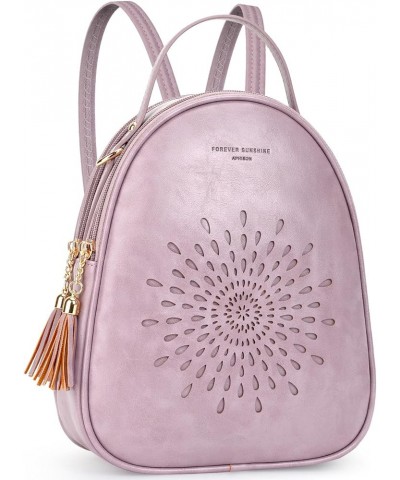 Small Backpack Purse for Women Cute Mini Backpacks PU Leather Crossbody Shoulder Bags Multifunctional Handbags 08-purple $14....