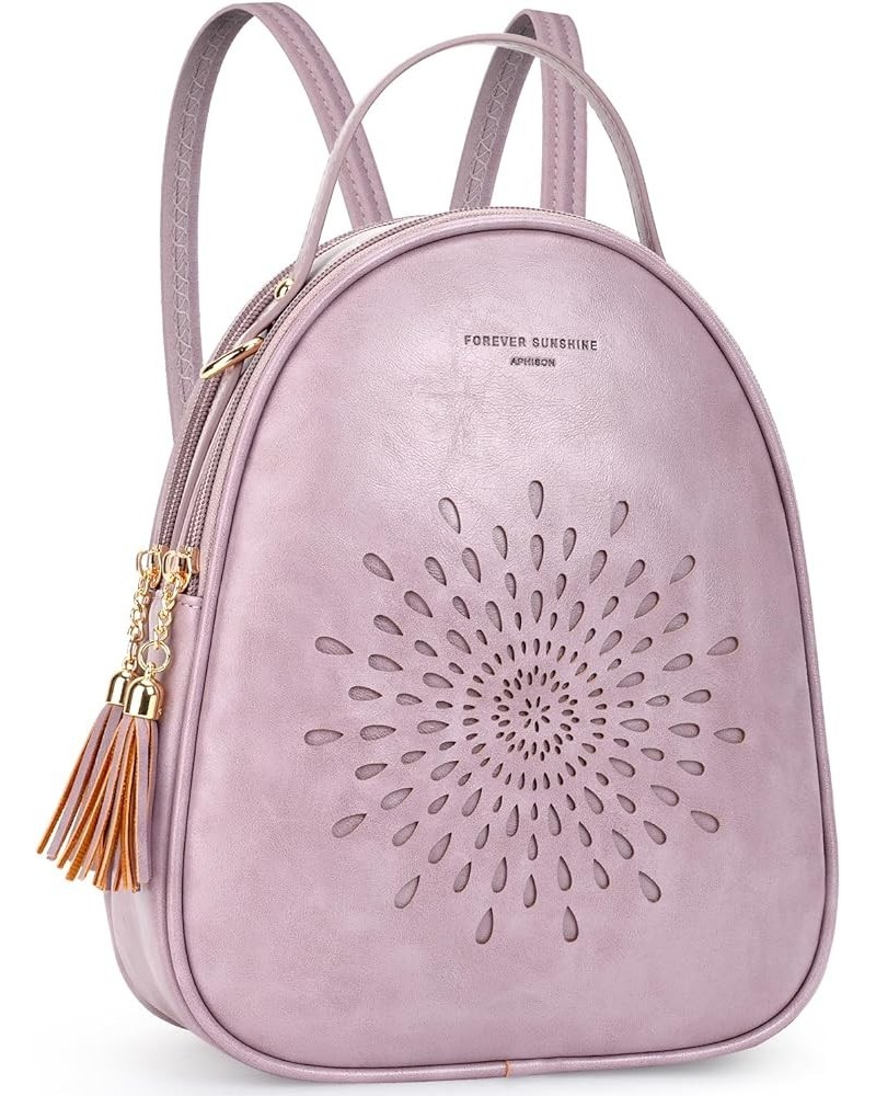 Small Backpack Purse for Women Cute Mini Backpacks PU Leather Crossbody Shoulder Bags Multifunctional Handbags 08-purple $14....