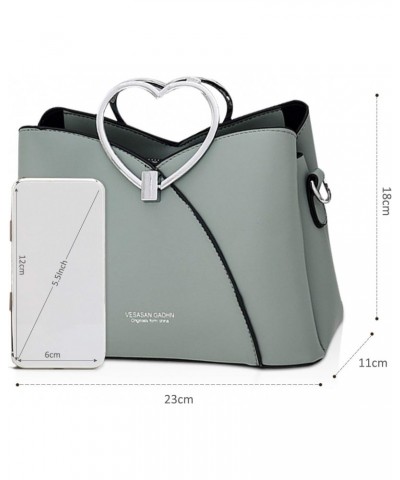 Fashion Handbag for Women Top Handle Bag PU Leather Messenger Bag Waterproof Shoulder Bag Ladies Crossbody Bag With Heart Sha...