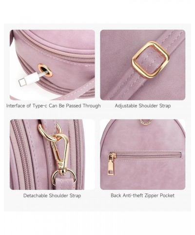 Small Backpack Purse for Women Cute Mini Backpacks PU Leather Crossbody Shoulder Bags Multifunctional Handbags 08-purple $14....