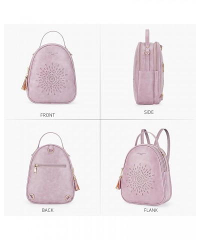 Small Backpack Purse for Women Cute Mini Backpacks PU Leather Crossbody Shoulder Bags Multifunctional Handbags 08-purple $14....