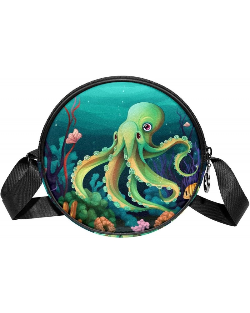 Crossbody Bags for Women,Crossbody Bag Men,Small Sling Bag,Big Devilfish Ocean Octopus,Crossbody Purse $8.98 Crossbody Bags