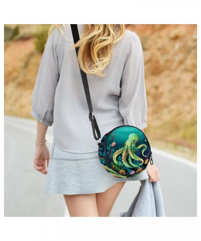 Crossbody Bags for Women,Crossbody Bag Men,Small Sling Bag,Big Devilfish Ocean Octopus,Crossbody Purse $8.98 Crossbody Bags