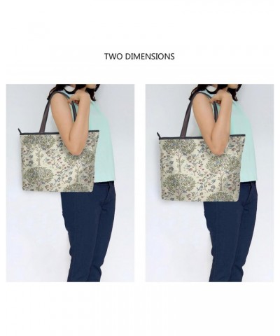 Womens Tote Bag, William Morris Prints 1RE39 Ladies Zip Shoulder Handbags $9.60 Shoulder Bags