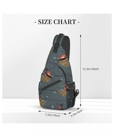 Astronaut Crossbody Bag Chest Shoulder Bag Small Casual Backpack Suitable For Women Men Hiking Barn Swallow in Graphite $20.1...