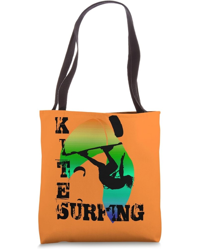 Kite Surfing WIth Freestyle Kitesurfer And Kite 9 Tote Bag $11.04 Totes