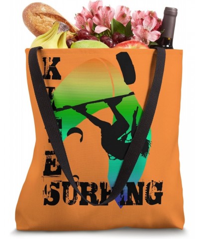 Kite Surfing WIth Freestyle Kitesurfer And Kite 9 Tote Bag $11.04 Totes