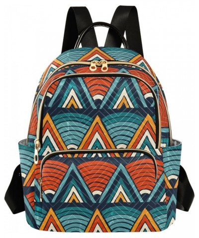 Tribal Ethnic Geometric Retro Women's Backpack Purse Causal Daypack Work Travel College Business Trip Bag Shoulder Bag Small ...