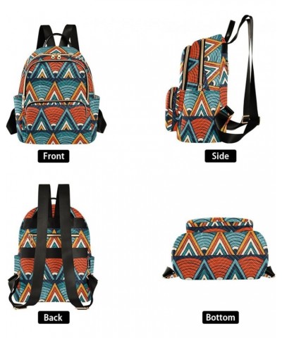 Tribal Ethnic Geometric Retro Women's Backpack Purse Causal Daypack Work Travel College Business Trip Bag Shoulder Bag Small ...