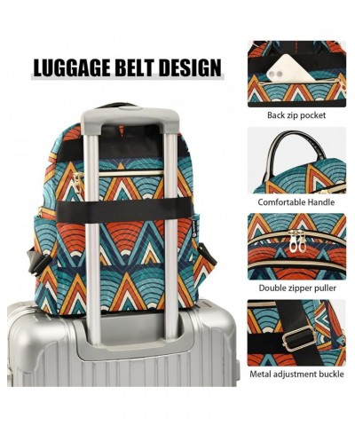 Tribal Ethnic Geometric Retro Women's Backpack Purse Causal Daypack Work Travel College Business Trip Bag Shoulder Bag Small ...