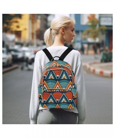 Tribal Ethnic Geometric Retro Women's Backpack Purse Causal Daypack Work Travel College Business Trip Bag Shoulder Bag Small ...