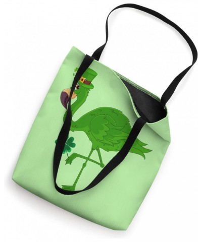 St. Patricks Day Aesthetic Shamrock Flamingo Leprechaun Tote Bag $12.16 Totes