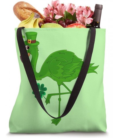 St. Patricks Day Aesthetic Shamrock Flamingo Leprechaun Tote Bag $12.16 Totes