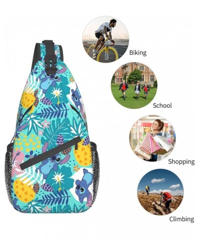 Cartoon Sling Bag Chest Crossbody Bag Men Women Casual Sling Backpacks For Travel Hiking Sport Ae28 $17.03 Backpacks