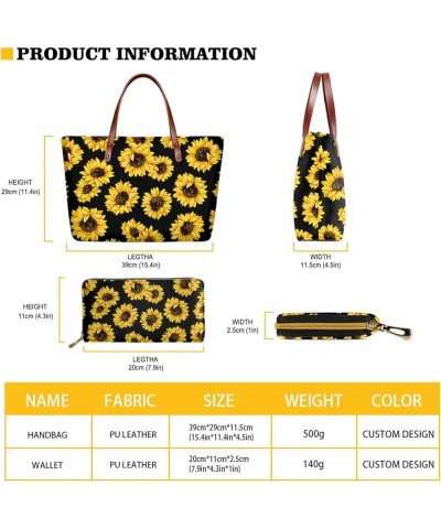 Women Satchel Handbags Shoulder Purses Totes Work Bags with Leather Wallet 2-Piece Set Sugar Skull 1 $20.58 Totes