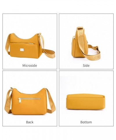 Crossbody Bag for Women Waterproof Shoulder Bag Casual Nylon Purse Handbag Lightweight Travel Purse Yellow $22.05 Shoulder Bags