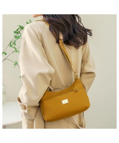 Crossbody Bag for Women Waterproof Shoulder Bag Casual Nylon Purse Handbag Lightweight Travel Purse Yellow $22.05 Shoulder Bags