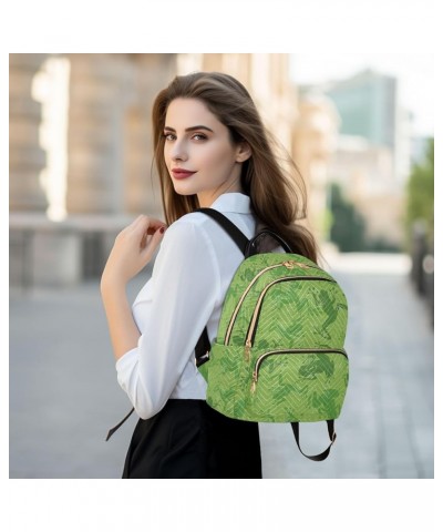 Abstract Animal Frog Backpack Purse for Women Lightweight Back Pack Casual Daypack Travel Shoulder Bag Bookbag - M Small Mult...