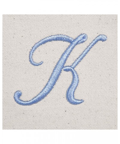 Personalized Shopping Tote Bag Monogram Initial Zippered Letter A-Z Fish K $11.25 Totes