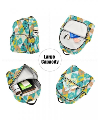 Citrus Lime Lemon Backpack Purse for Women Anti-theft Small Fashion Travel Backpack Back Pack Handbag Lady Purse,S Small $18....