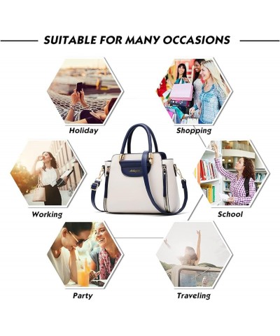 Purses and Handbags for Women Ladies Leather Tote Shoulder Bags Satchel Top Handle Satchel Purse in Pretty Color Combination ...