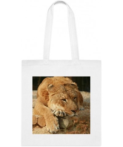 Siberian Liger Sleeping Tote Bag, Funny Tote Gift, shoulder-bag, -reusable Bags, Birthday Christmas Basket Gag Gift Idea $13....