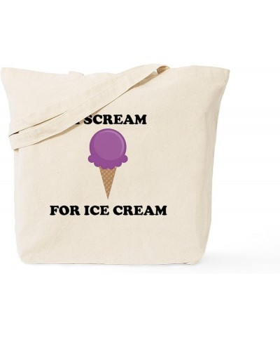 Keep Calm And Ice Cream Tote Bag Natural Canvas Tote Bag, Cloth Shopping Bag I Scream for Ice Cream (Purple) Tote Bag $9.43 T...