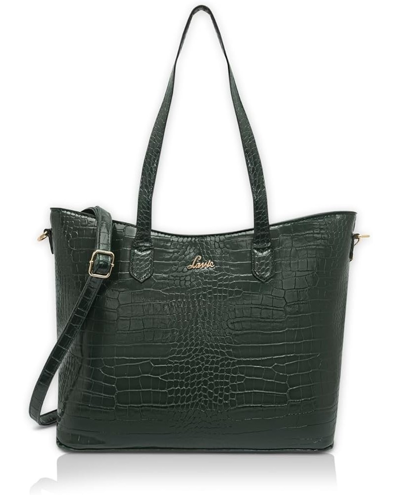 Women's Hailon Large Tote Bag | Ladies Purse Handbag Green $34.65 Totes