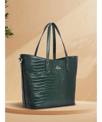 Women's Hailon Large Tote Bag | Ladies Purse Handbag Green $34.65 Totes