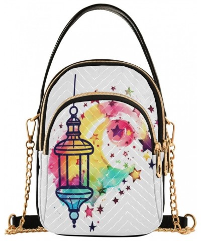 Garden Light Crossbody Handbags for Women Casual Leather Shoulder Phone Purse $11.70 Crossbody Bags