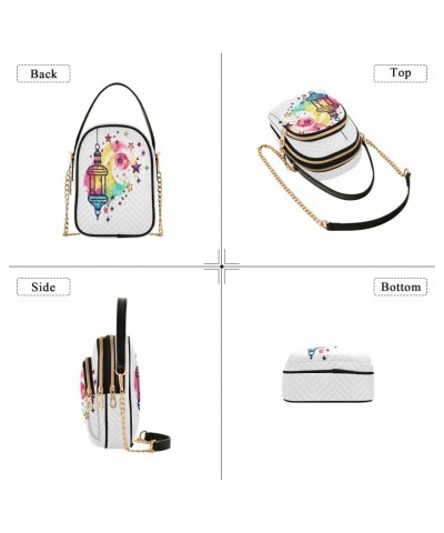 Garden Light Crossbody Handbags for Women Casual Leather Shoulder Phone Purse $11.70 Crossbody Bags