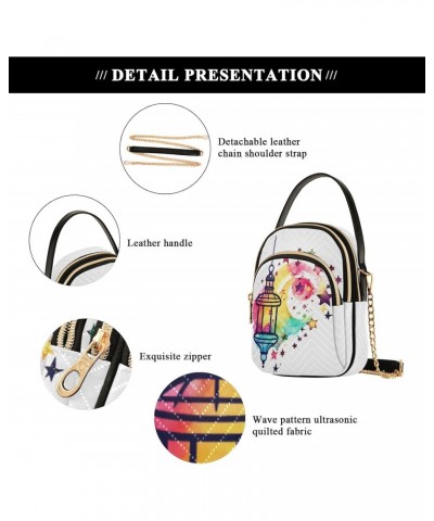 Garden Light Crossbody Handbags for Women Casual Leather Shoulder Phone Purse $11.70 Crossbody Bags