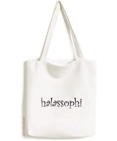 Stylish Word Thalassophile Tote Canvas Bag Shopping Satchel Casual Handbag $15.50 Totes