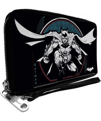 Women's PU Zip Around Wallet Rectangle-Batman, 7.5"x4.5 $14.33 Wallets