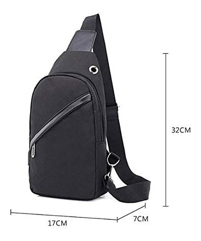 Shoulder Backpack Chest Pack Crossbody Bags for Women and Men Causal Sling Bag (Color : D) D $26.66 Crossbody Bags